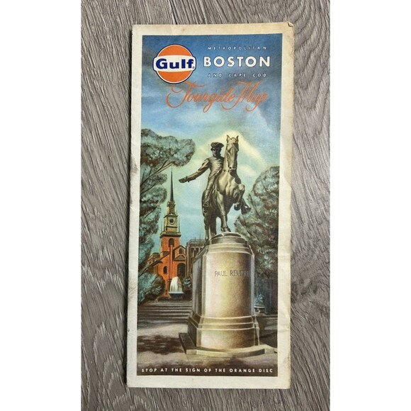 Lot Of 4 Vintage 1960s-70s  New England Road Maps Gulf Sunoco Midas Maine Boston - Picture 9 of 11